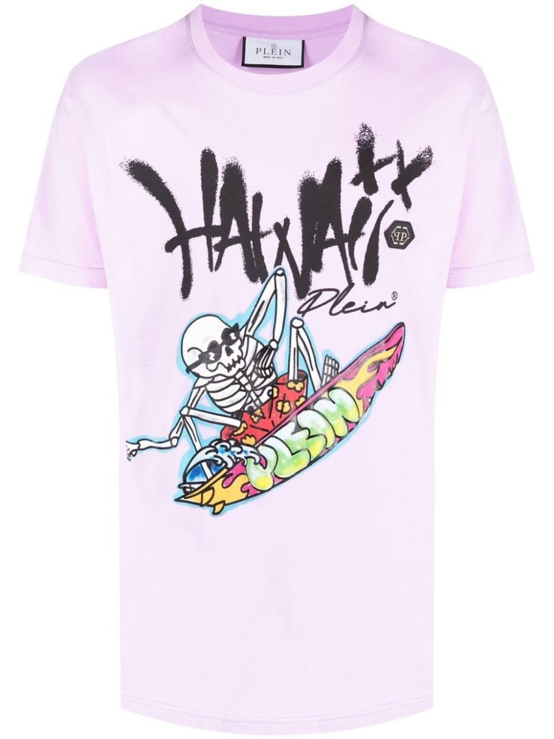 

Philipp Plein футболка Hawaii с графичным принтом, фиолетовый