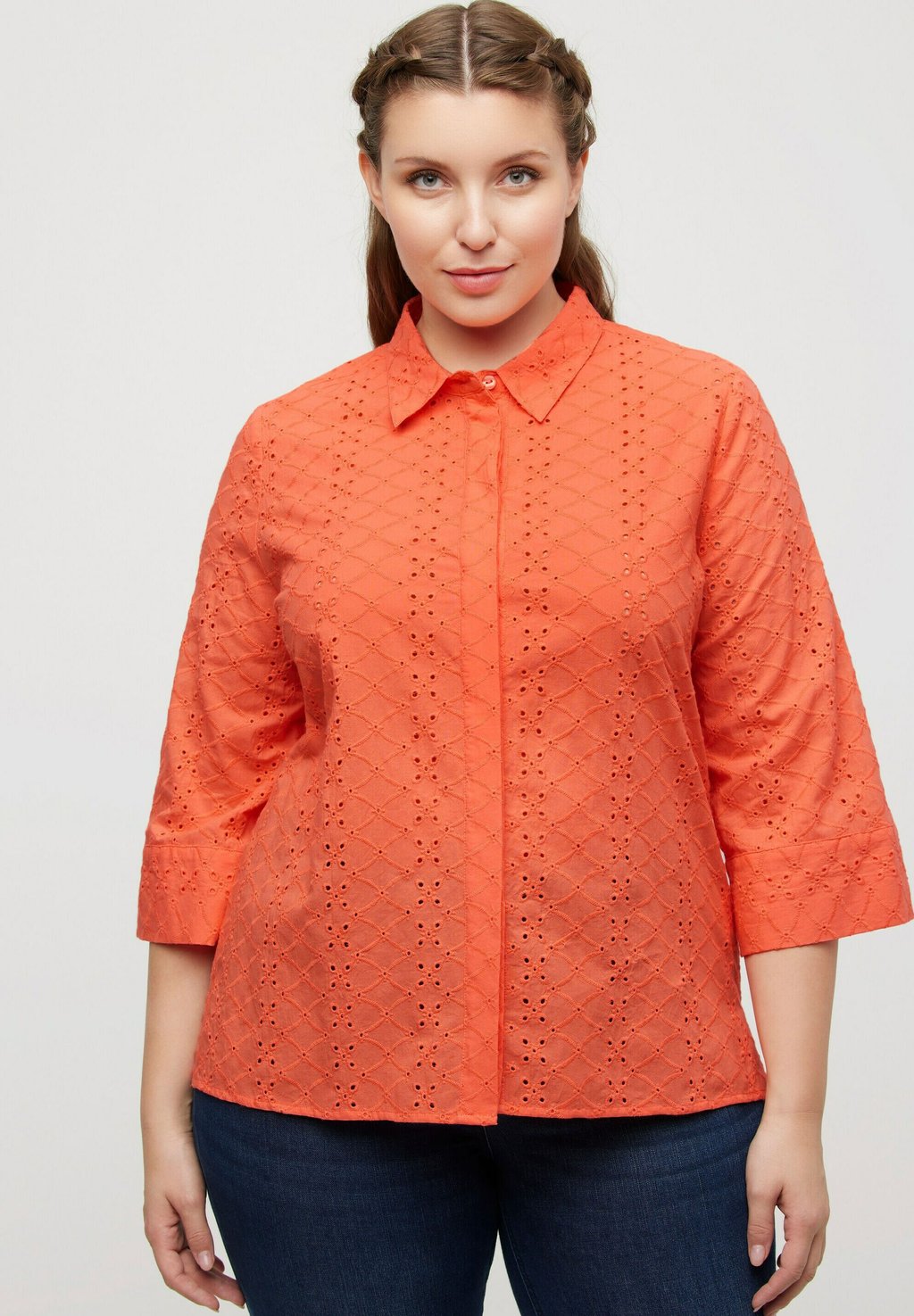 Рубашка Ulla Popken, коралловый