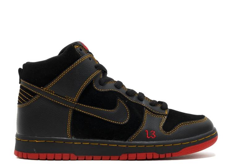 

Кроссовки Nike DUNK HIGH PRO SB 'UNLUCKY', черный