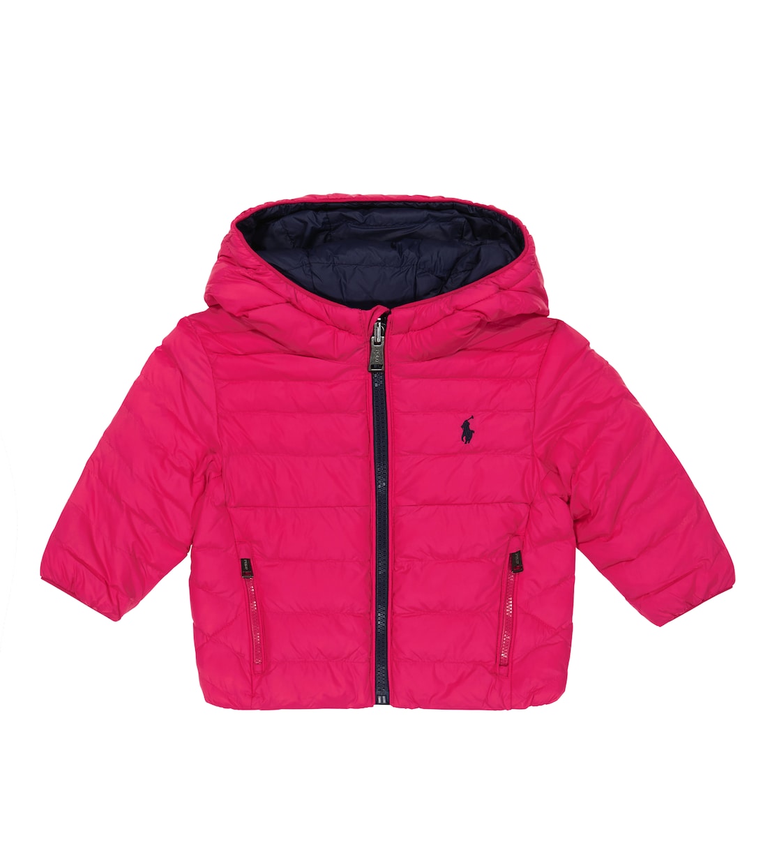 

Детская двусторонняя нейлоновая куртка Polo Ralph Lauren Kids, розовый