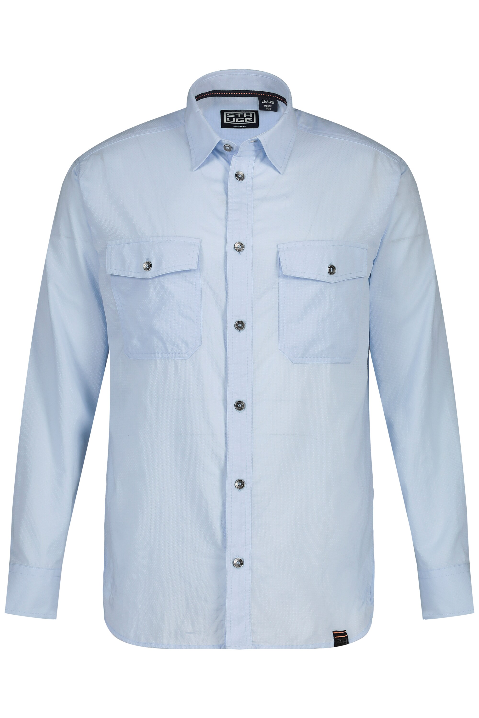 Рубашка STHUGE, цвет blue denim