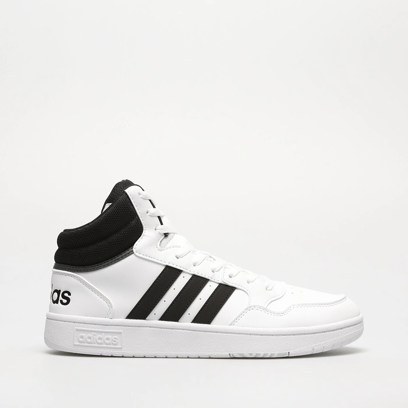 Кроссовки высокие Adidas Hoops 3.0, белый / черный кроссовки высокие adidas hoops 3 0 белый черный