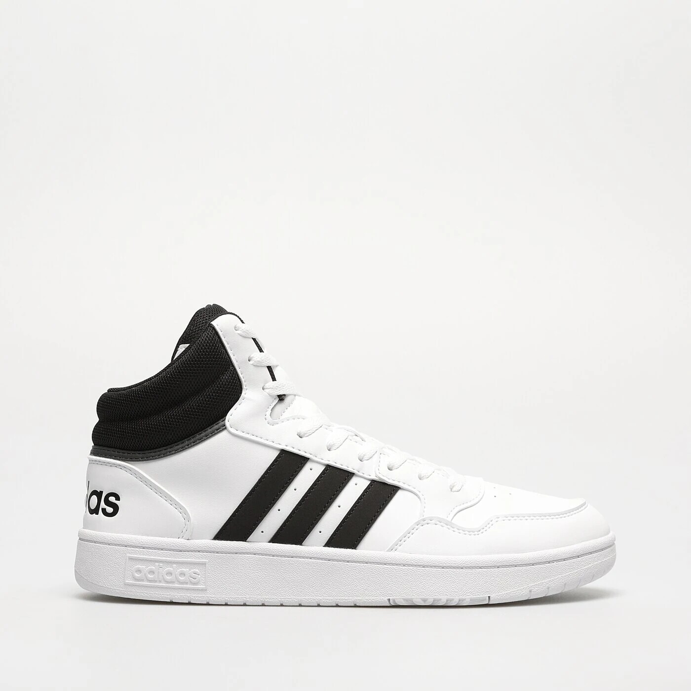 Кроссовки высокие Adidas Hoops 3.0, белый / черный кроссовки adidas hoops 3 mid classic hp7956 кремовый