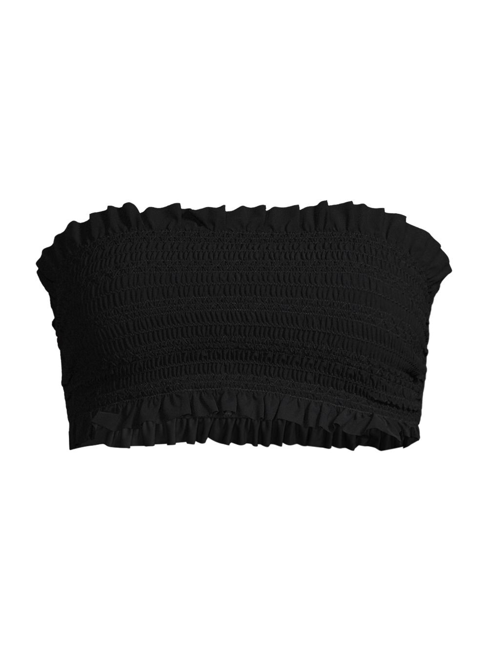 

Присборенный лиф бикини Costa Bandeau Tory Burch, черный
