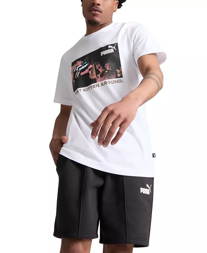 

Мужская футболка с графическим логотипом Puma, белый