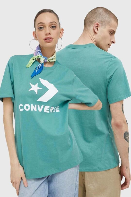 

Хлопковая футболка Converse, бирюзовый, Зеленый
