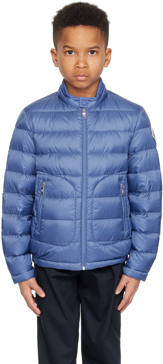

Детский пуховик Acorus Moncler Enfant, цвет Blue