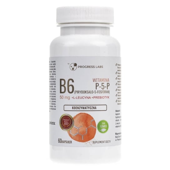 цена Progress Labs, Витамин B6 P-5-P 50 мг, 60 капсул