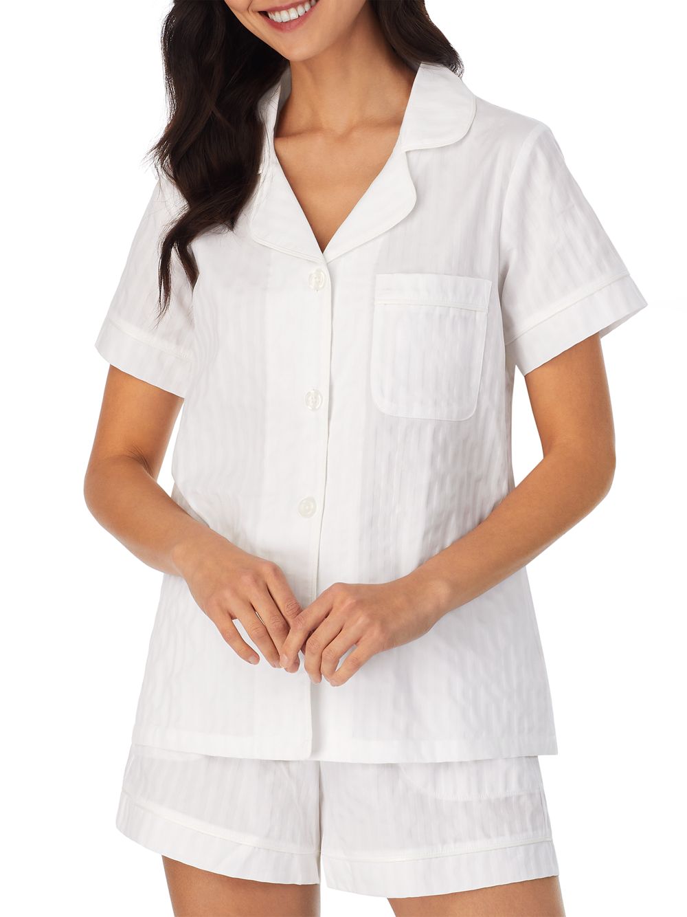 Хлопковая пижама с короткими рукавами BedHead Pajamas, белый