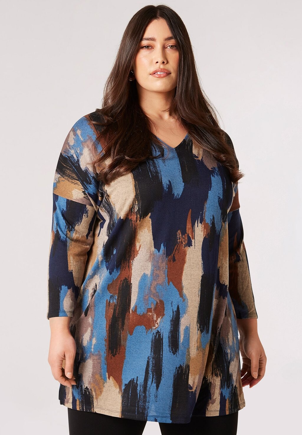 

Вязаный свитер CURVE Apricot, цвет navy