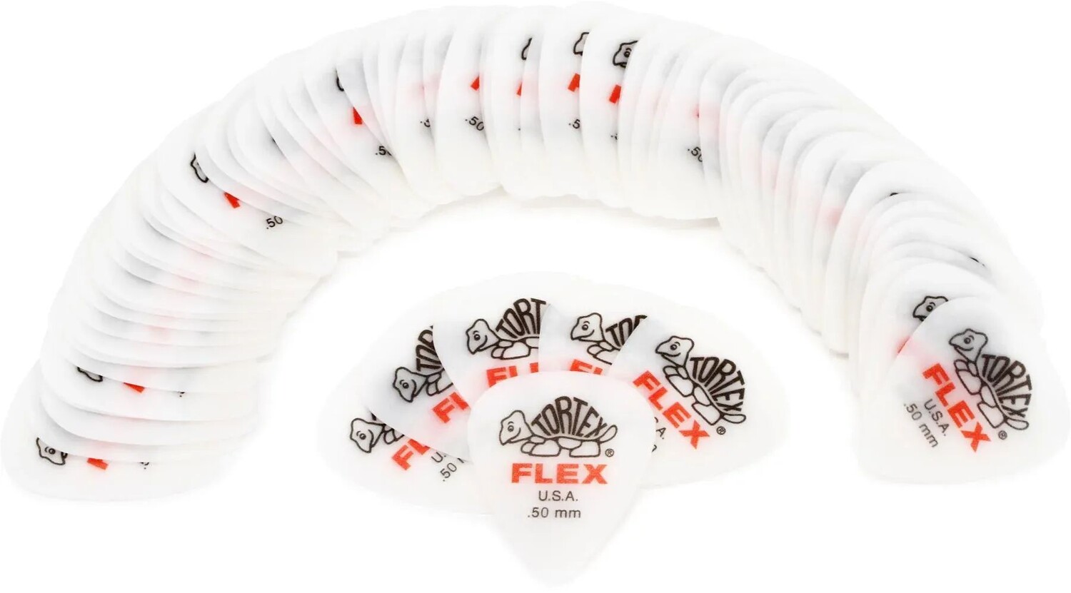 

Стандартные медиаторы Dunlop Tortex Flex, белые, 0,50 мм (72 шт. в упаковке)