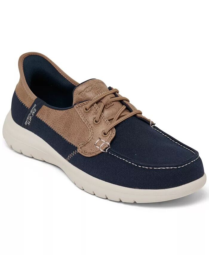 

Женские повседневные кроссовки без шнуровки Flex-Palmilla от Finish Line Skechers, синий