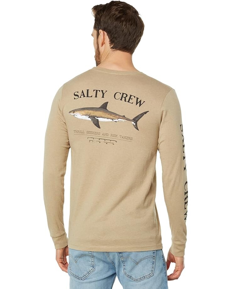 

Футболка с длинным рукавом Salty Crew Bruce Long Sleeve Tee, цвет Khaki Heather