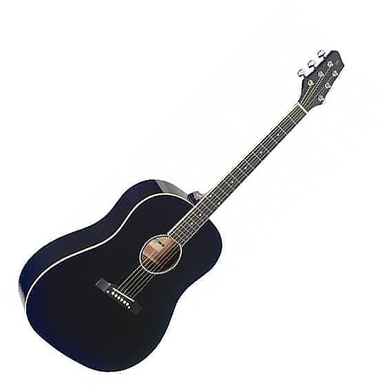 Акустическая гитара Stagg SA35 DS-BK Dreadnought Basswood Top Slope Shoulder Catalpa Neck 6-String Acoustic Guitar