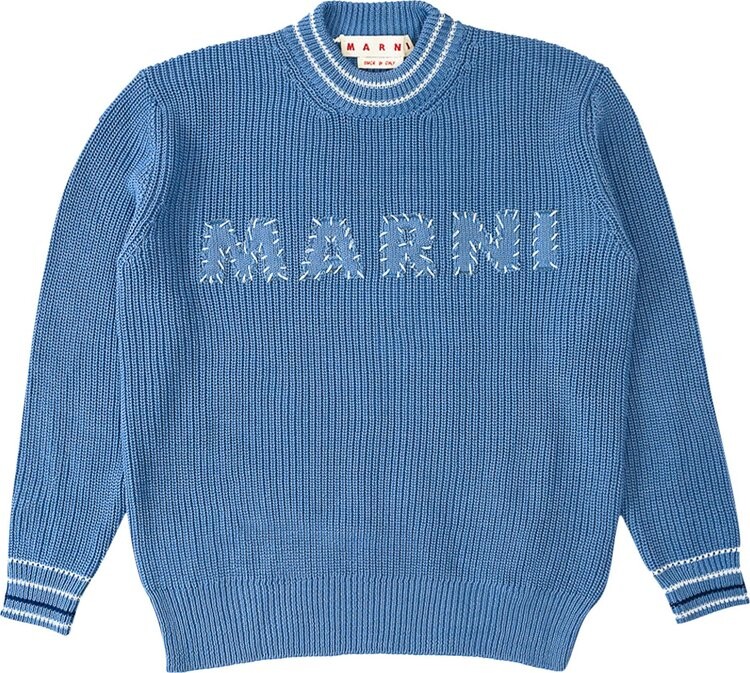 Свитер Marni Roundneck 'Blue', синий