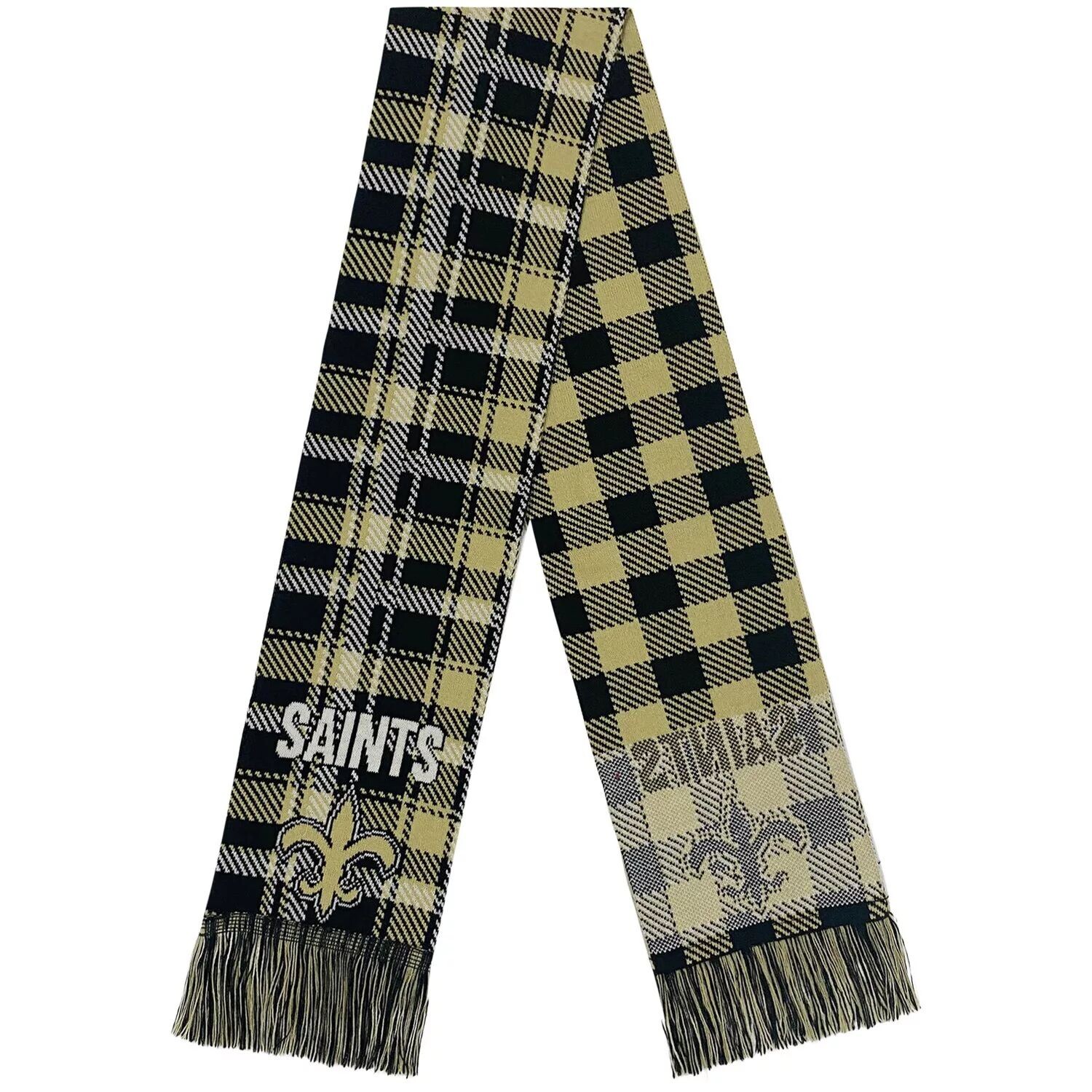 

FOCO New Orleans Saints клетчатый шарф с цветными блоками