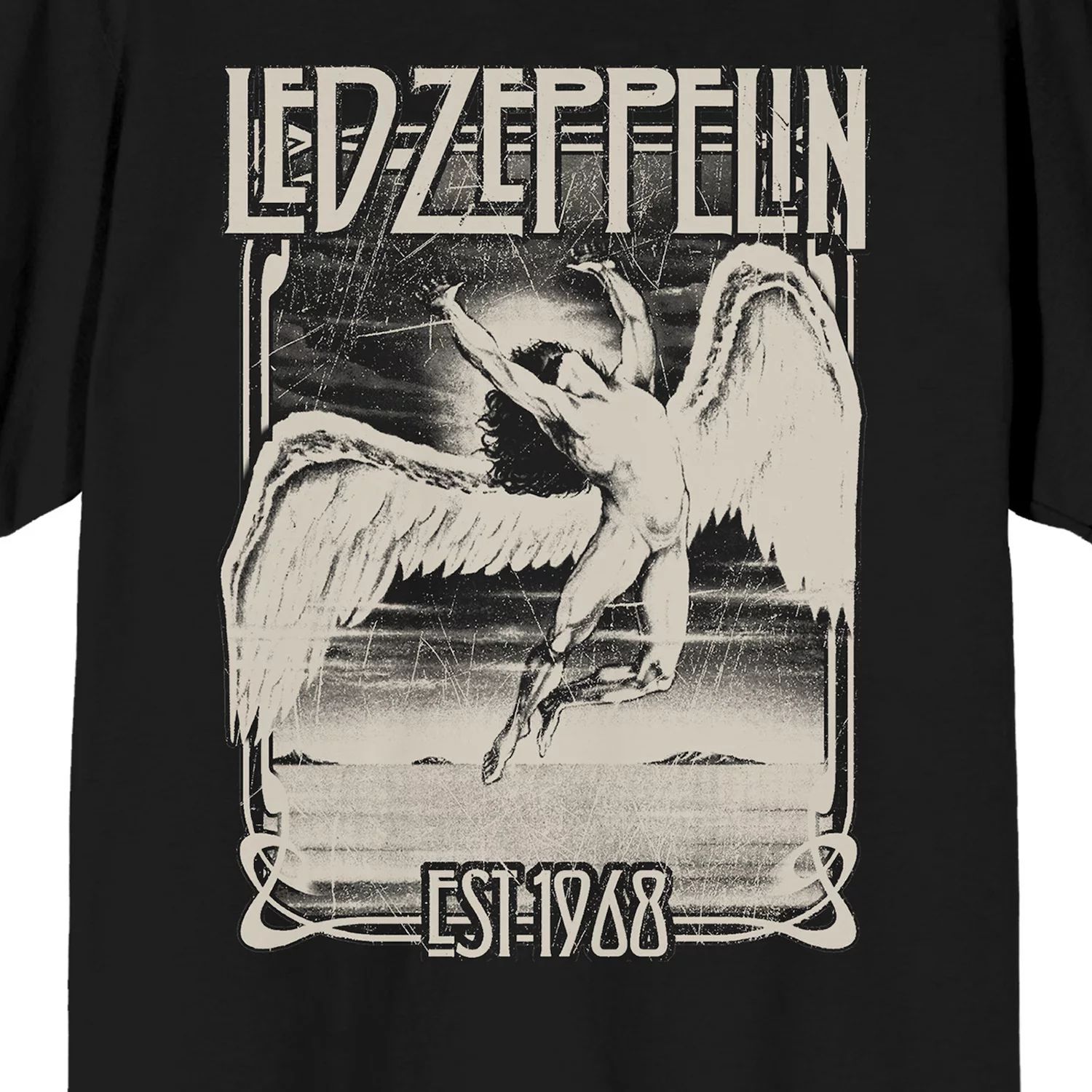 Мужская футболка Led Zeppelin Icarus Falling с рисунком Licensed Character японская футболка с длинным рукавом icarus led zeppelin черный