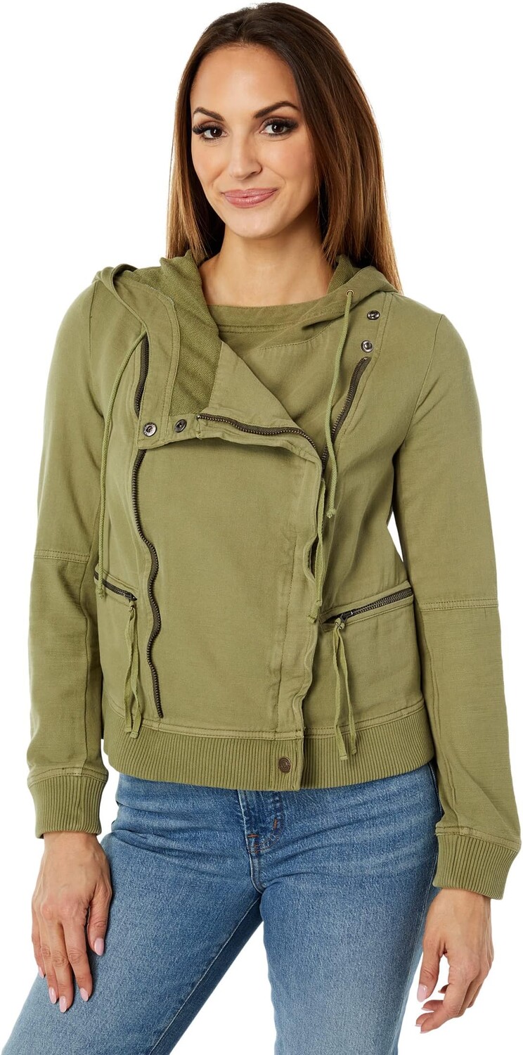 

Куртка Free People Carmen Moto, цвет Olive Sparrow