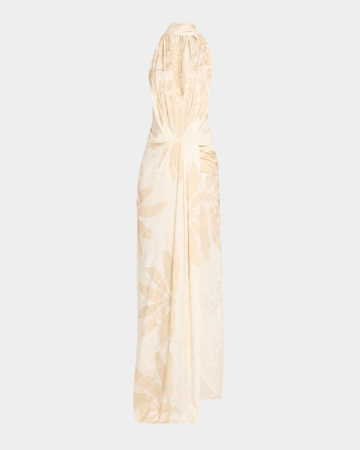 

Платье макси с глубоким вырезом и шарфом Summer Counts Johanna Ortiz, цвет Wilderness Beige Taupe