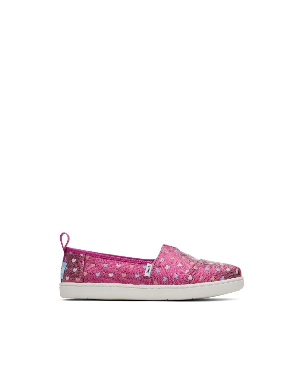 

Детские эспадрильи из парусины фуксии Toms, розовый