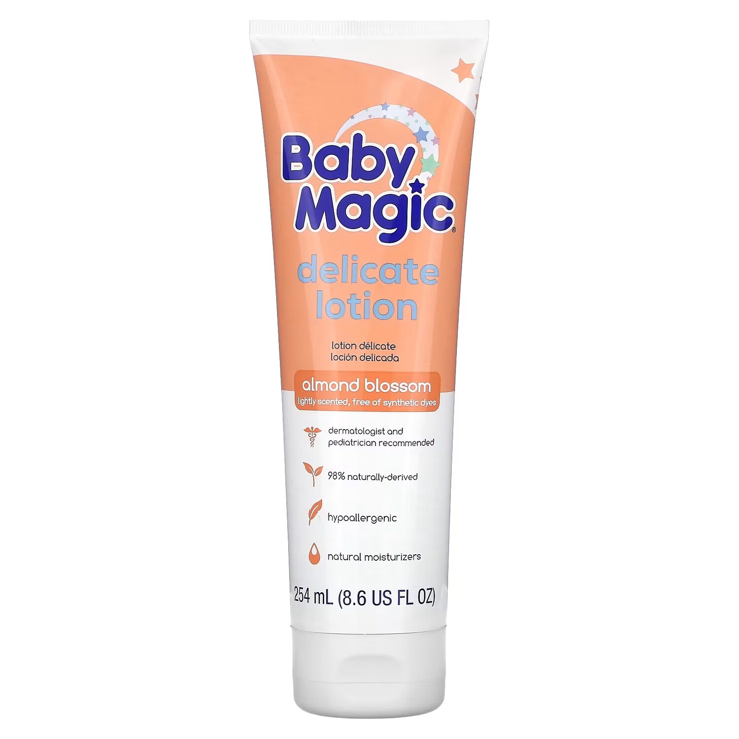 

Нежный лосьон Baby Magic с цветком миндаля, 8,6 жидких унций (254 мл)