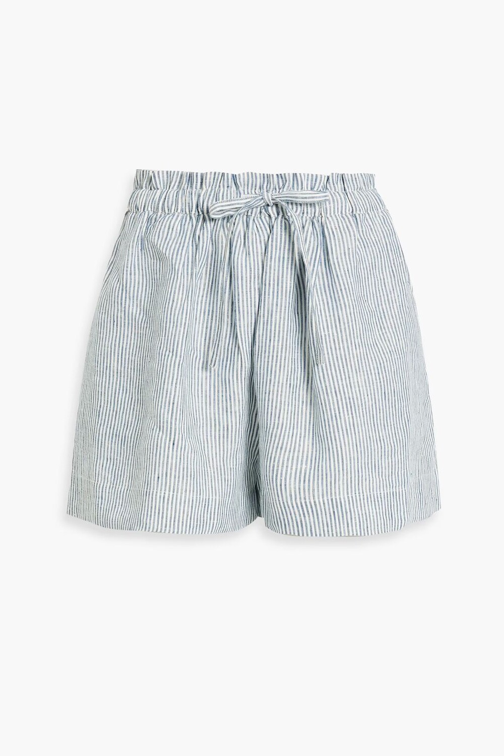 

Льняные шорты Asa в полоску Ulla Johnson, светло-синий