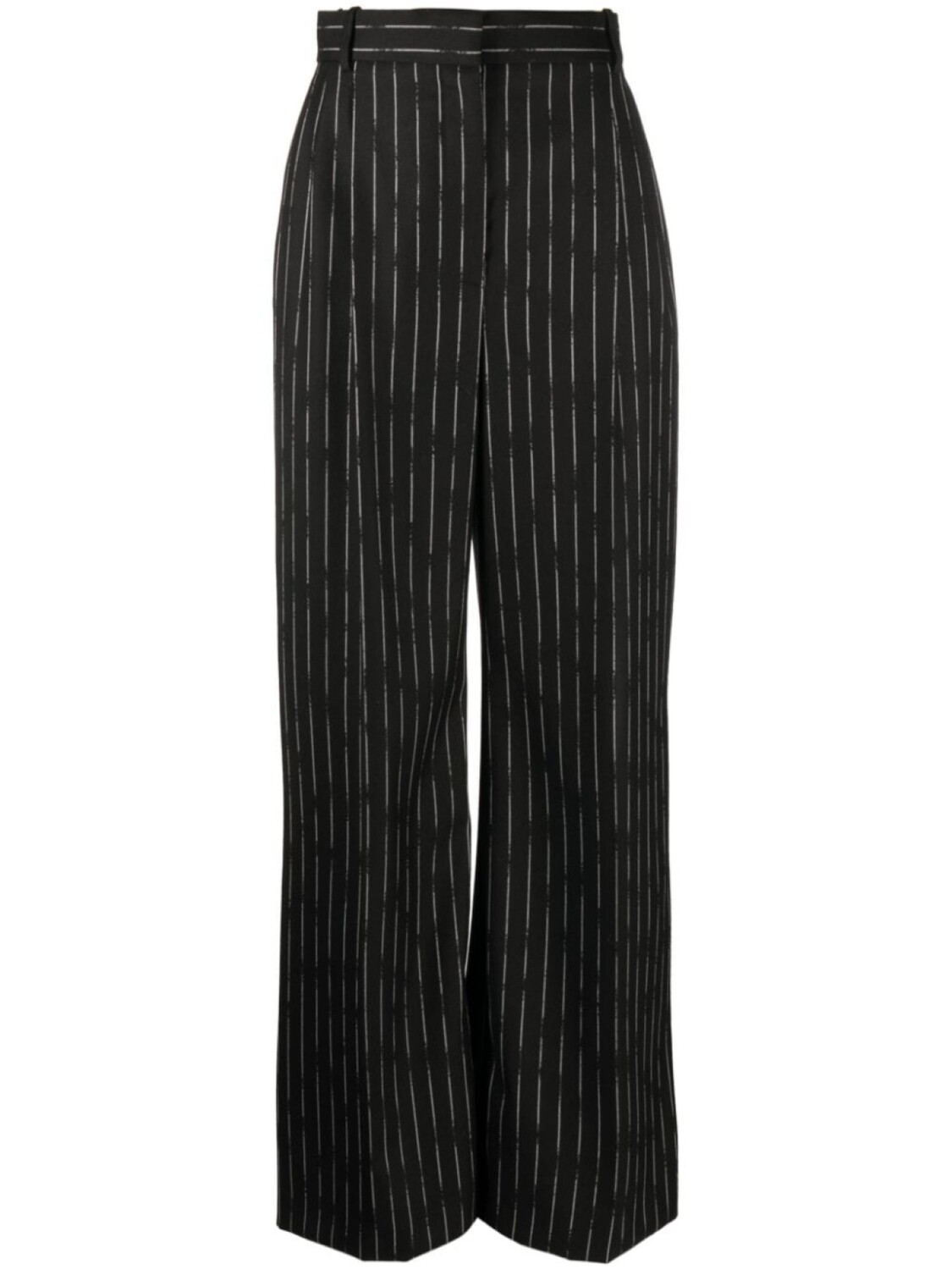 

Alexander McQueen широкие брюки в тонкую полоску, черный