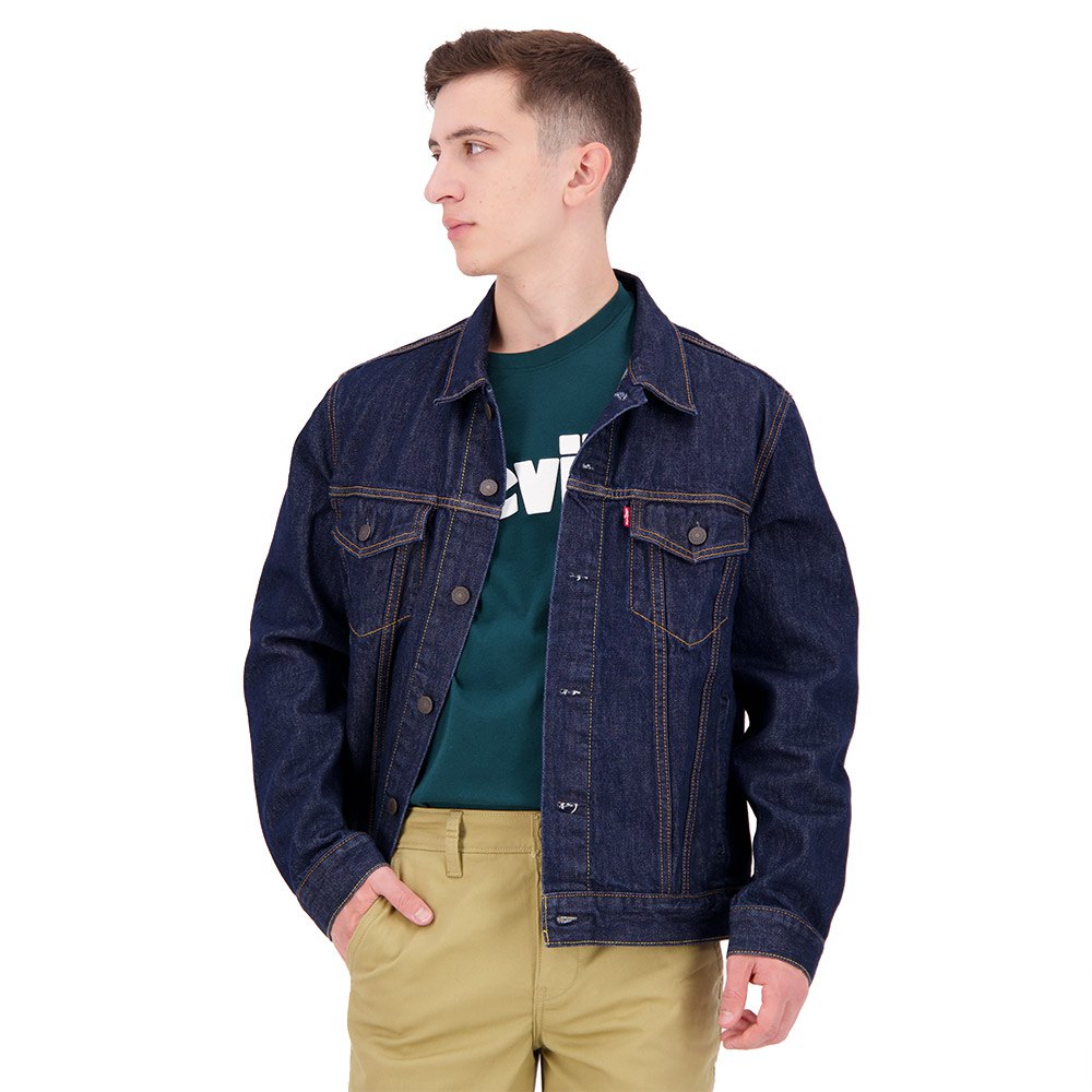 Куртка Levi´s The Trucker, синий куртка levi s padded trucker оливковый