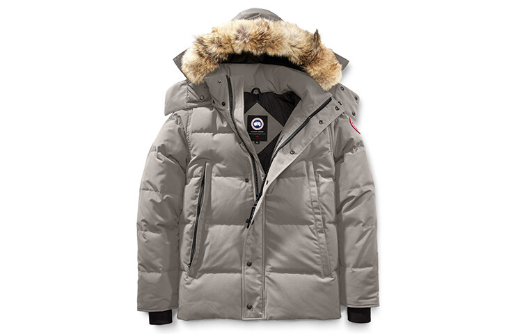

Мужской пуховик Canada Goose, цвет stone gray