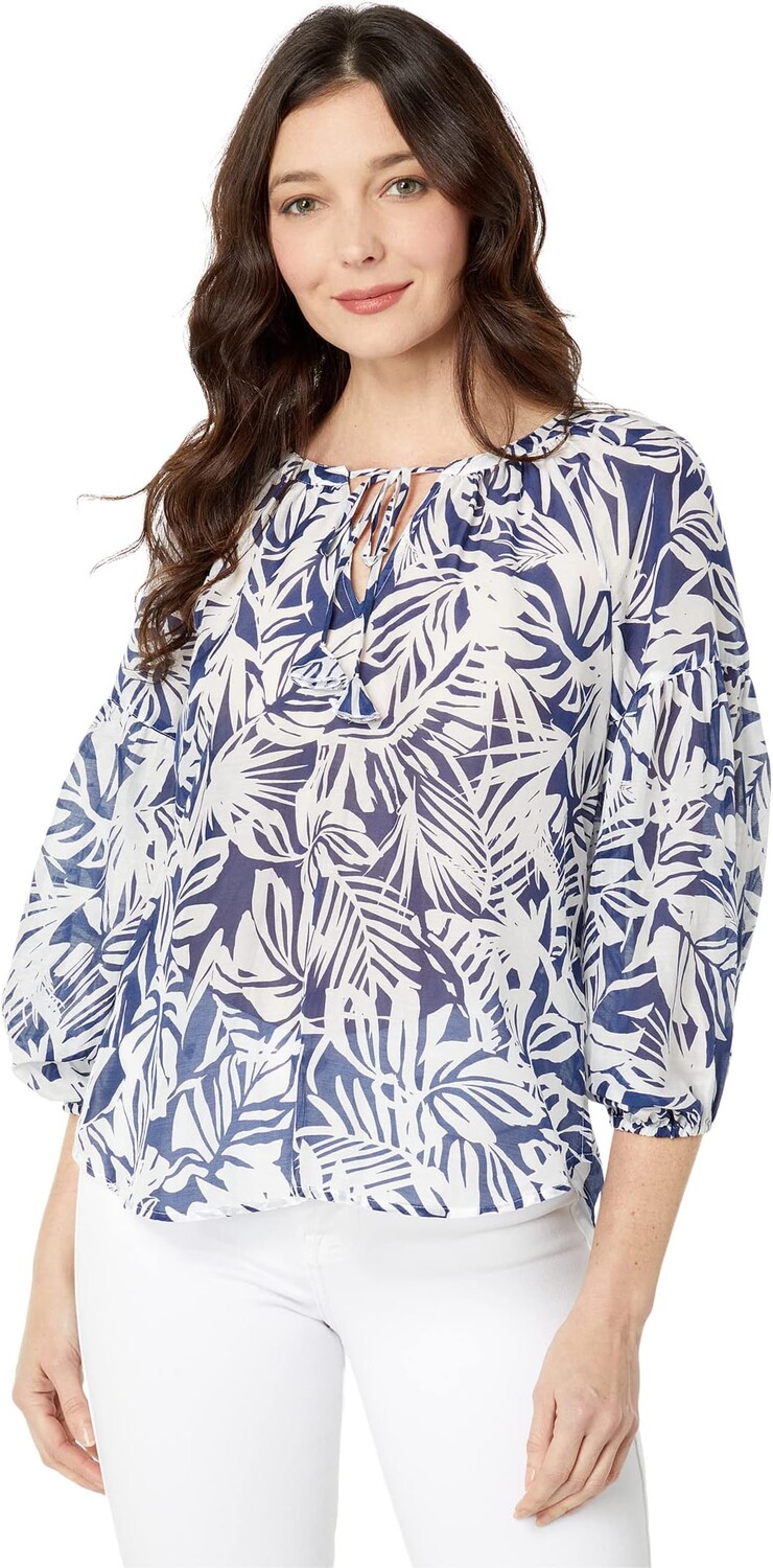 

Топ All My Fronds с рукавом 3/4 Tommy Bahama, цвет Island Navy