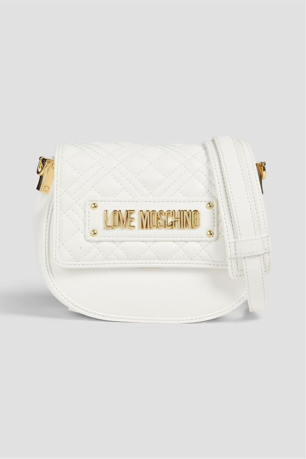 

Стеганая сумка через плечо из искусственной кожи Love Moschino, белый