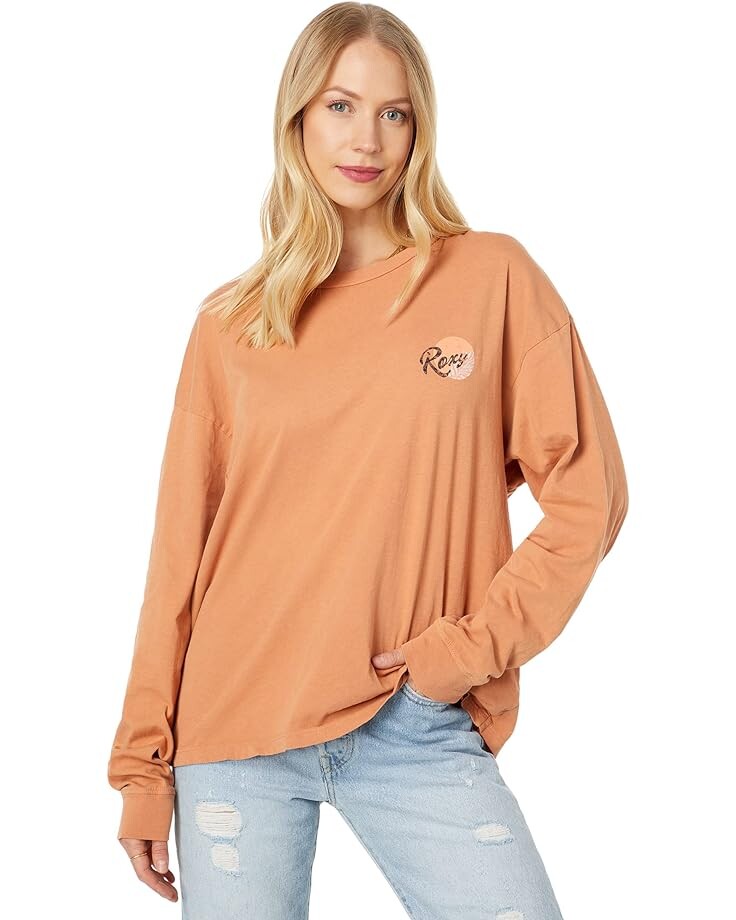 

Футболка Roxy Lay Z Long Sleeve T-Shirt, цвет Toasted Nut