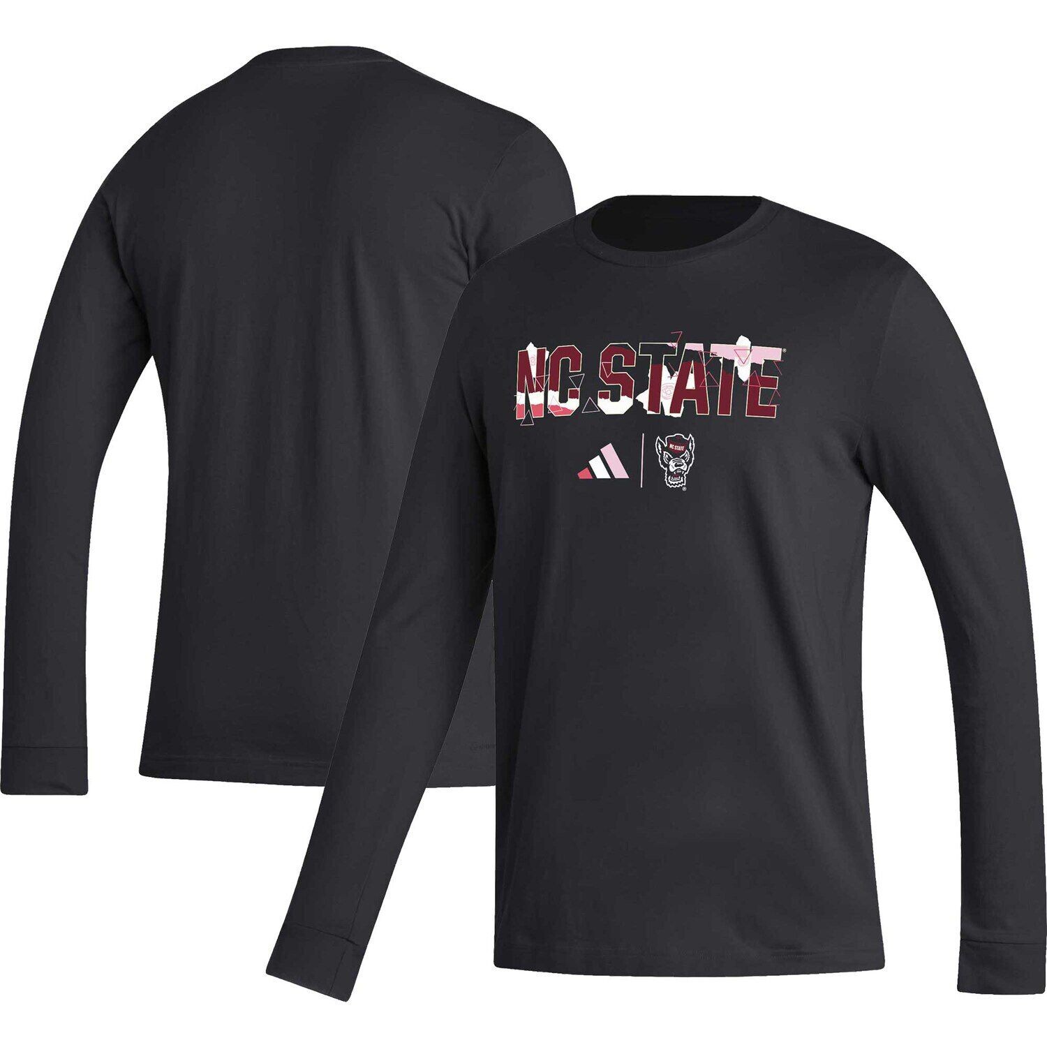

Мужская черная футболка с длинным рукавом NC State Wolfpack Honoring Black Excellence adidas