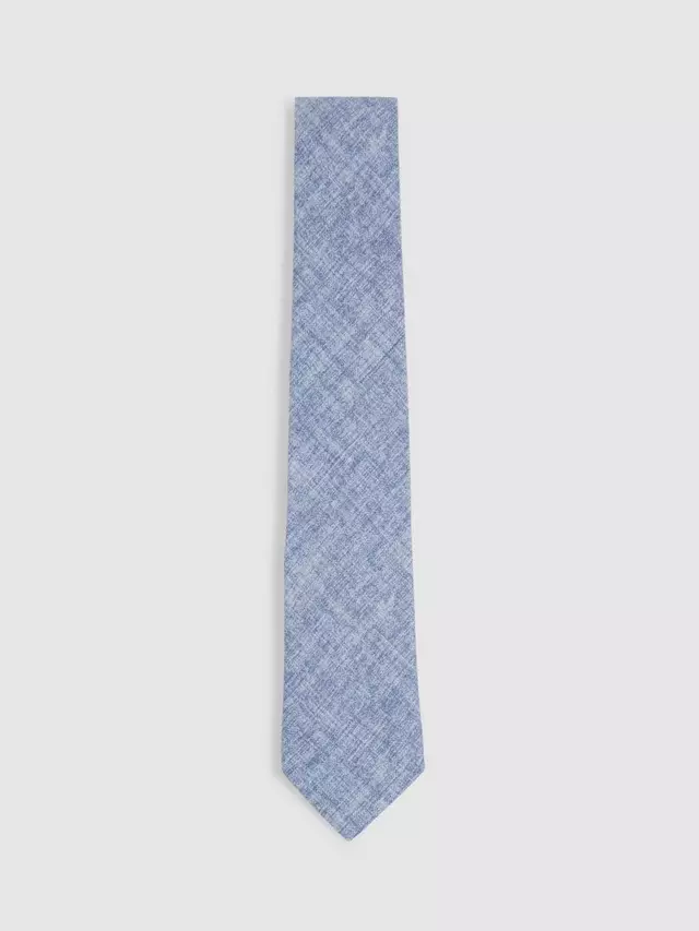 

Галстук Reiss Azzurro Silk, цвет soft blue melange