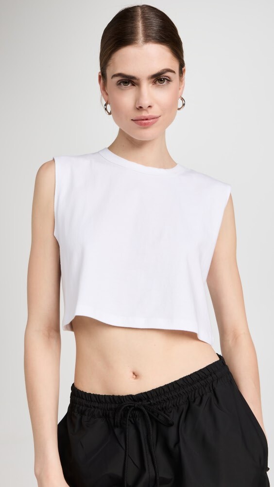 

Футболка Leset Boxy Sleeveless Crew, белый