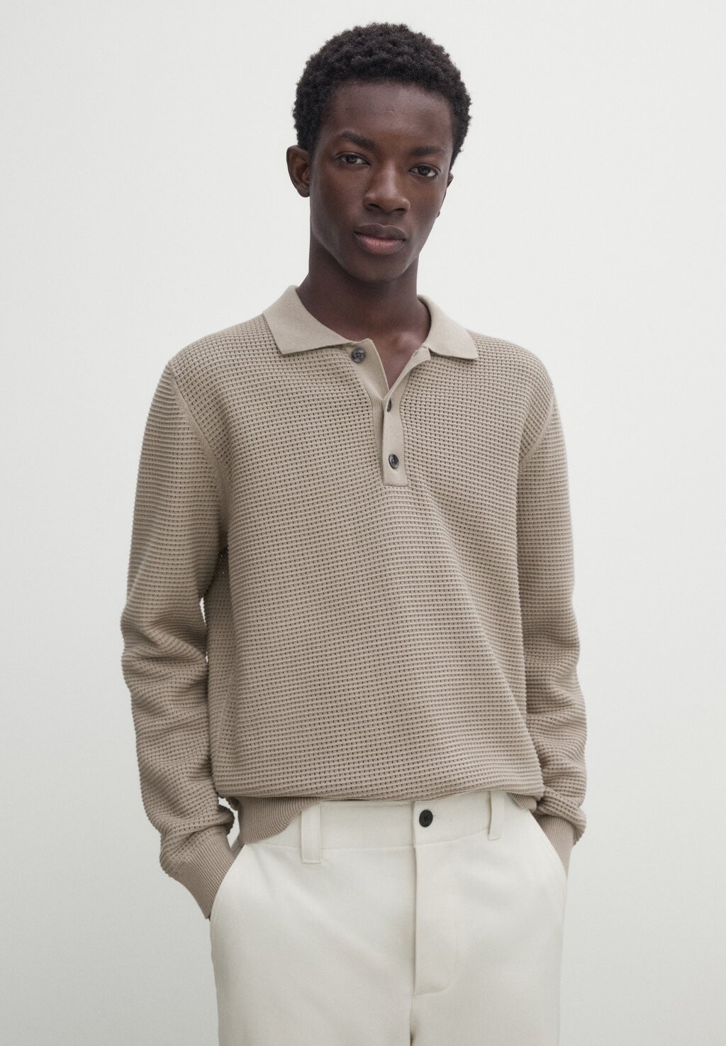 

Рубашка с длинным рукавом Massimo Dutti, цвет brown