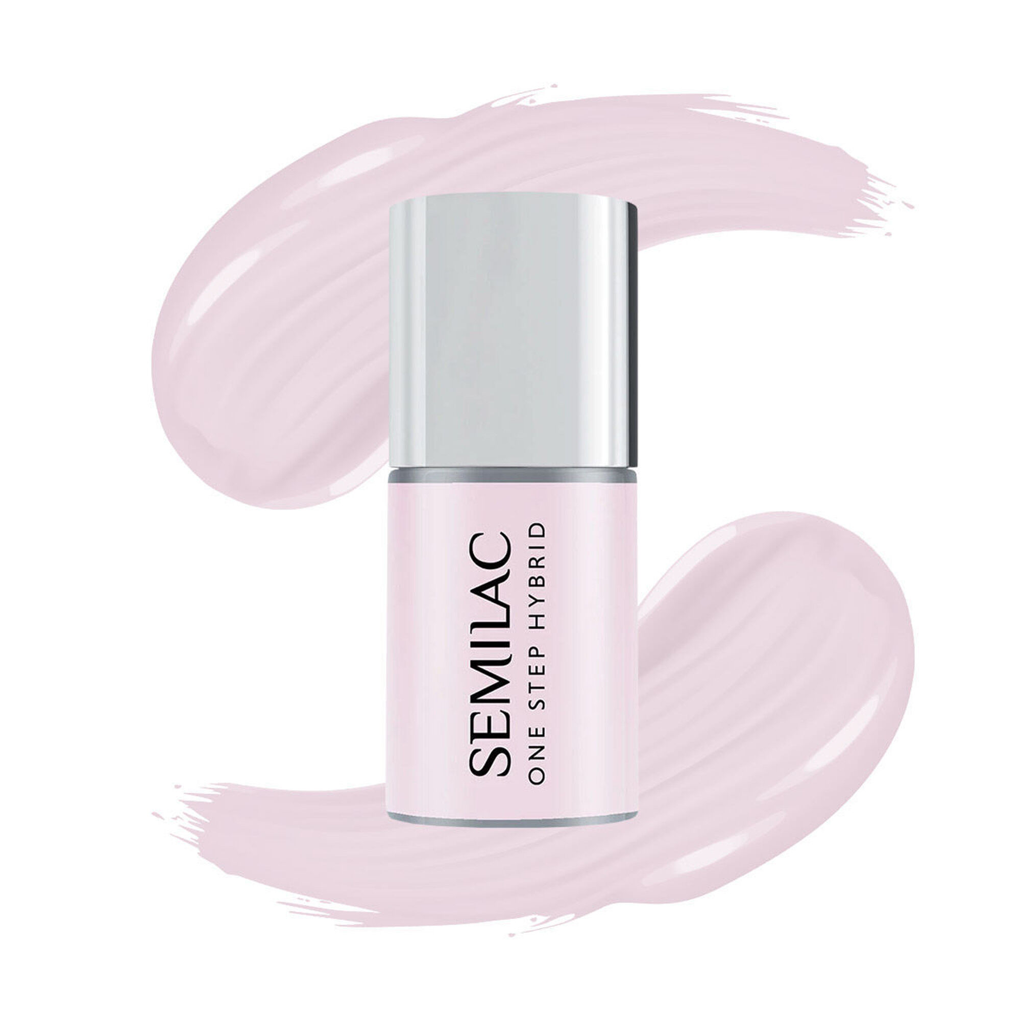 цена Гибридный лак для ногтей натуральный розовый Semilac One Step, 5 мл