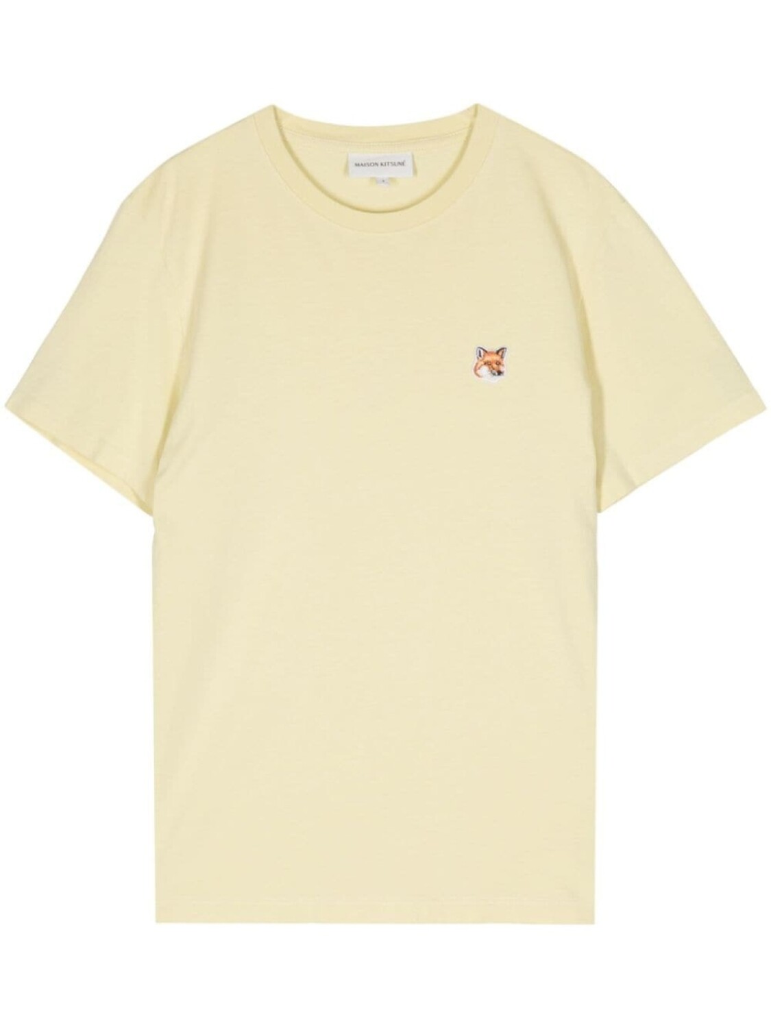 

Футболка с нашивкой Fox Head Maison Kitsuné, желтый