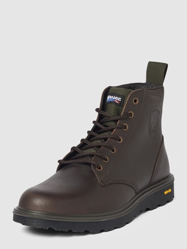 

Ботильоны с лейблом Blauer USA, темно-коричневый