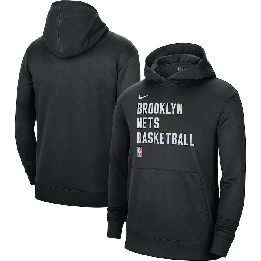 

Пуловер с капюшоном Nike Brooklyn Nets, черный