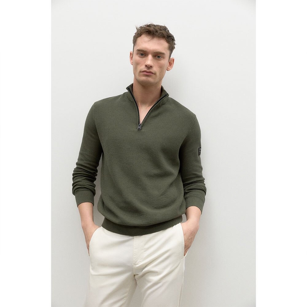

Свитер Ecoalf Pino Half Zip, зеленый