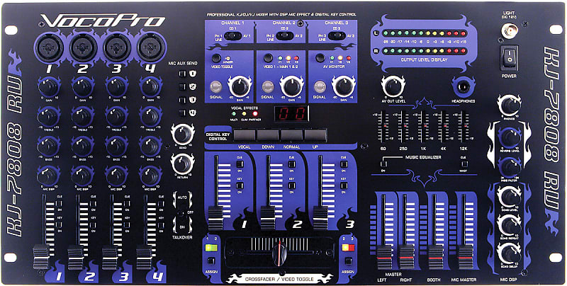 Микшер VocoPro KJ-7808RV DJ/Karaoke Mixer