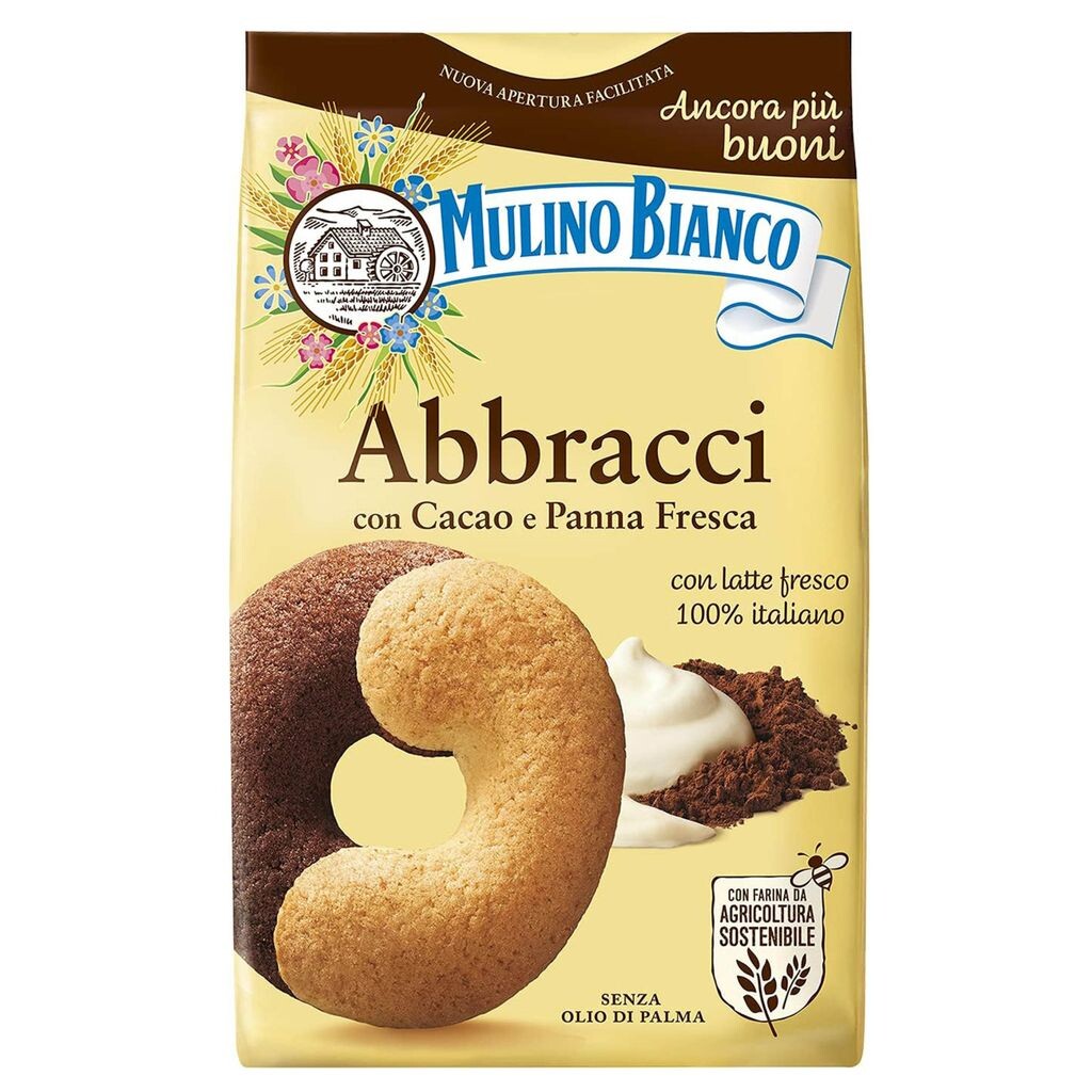 

MULINO BIANCO Печенье Abbracci с маслом и какао 350г х 3 упаковки sarcia.eu
