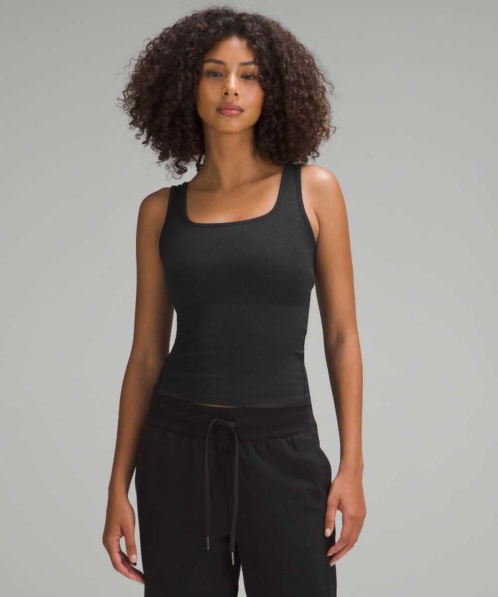 

Майка Hold Tight с квадратным вырезом Lululemon, черный