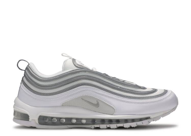 

Кроссовки Nike AIR MAX 97 'WHITE SILVER', белый, Белый;серый