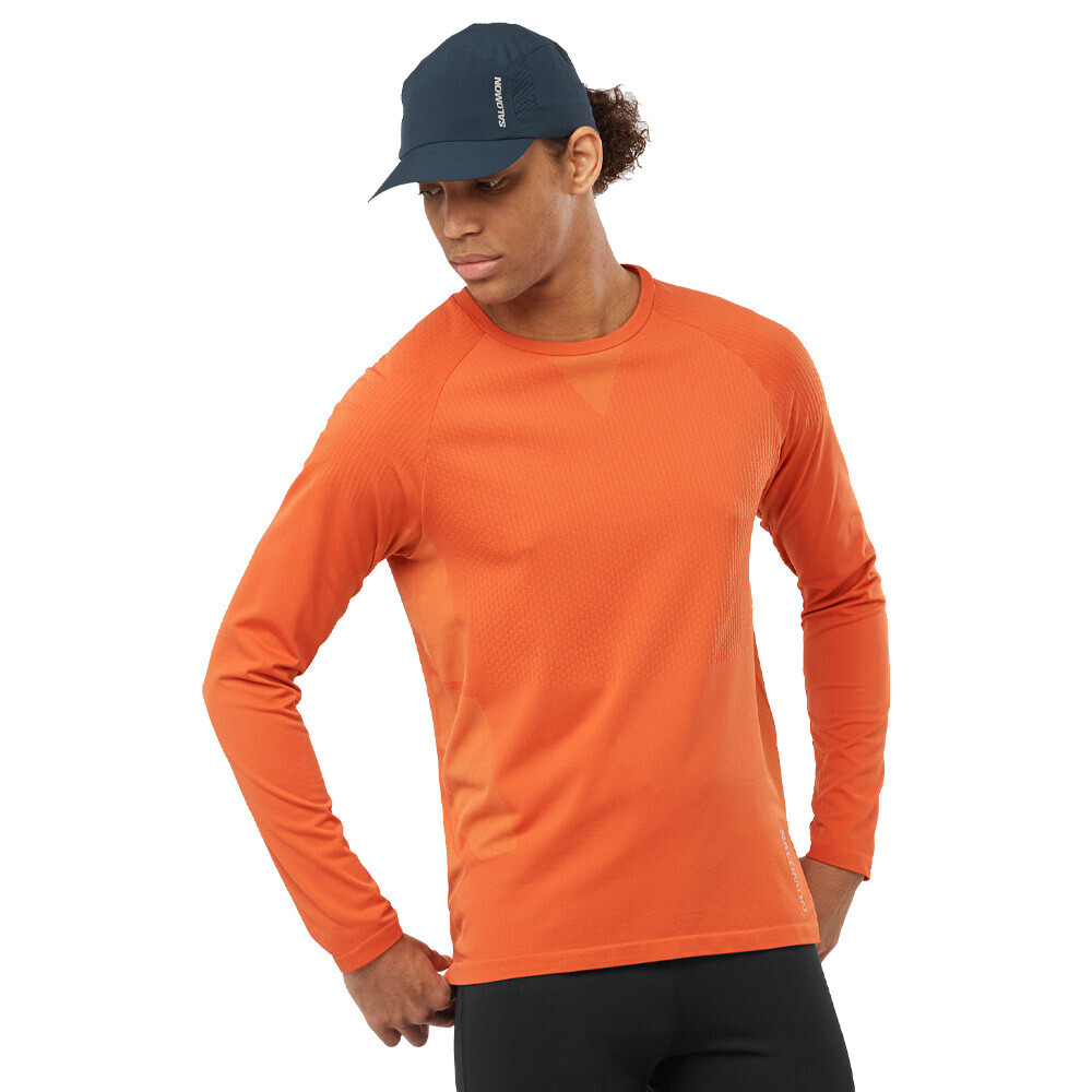 

Спортивный топ Salomon Sense Aero Seamless, оранжевый