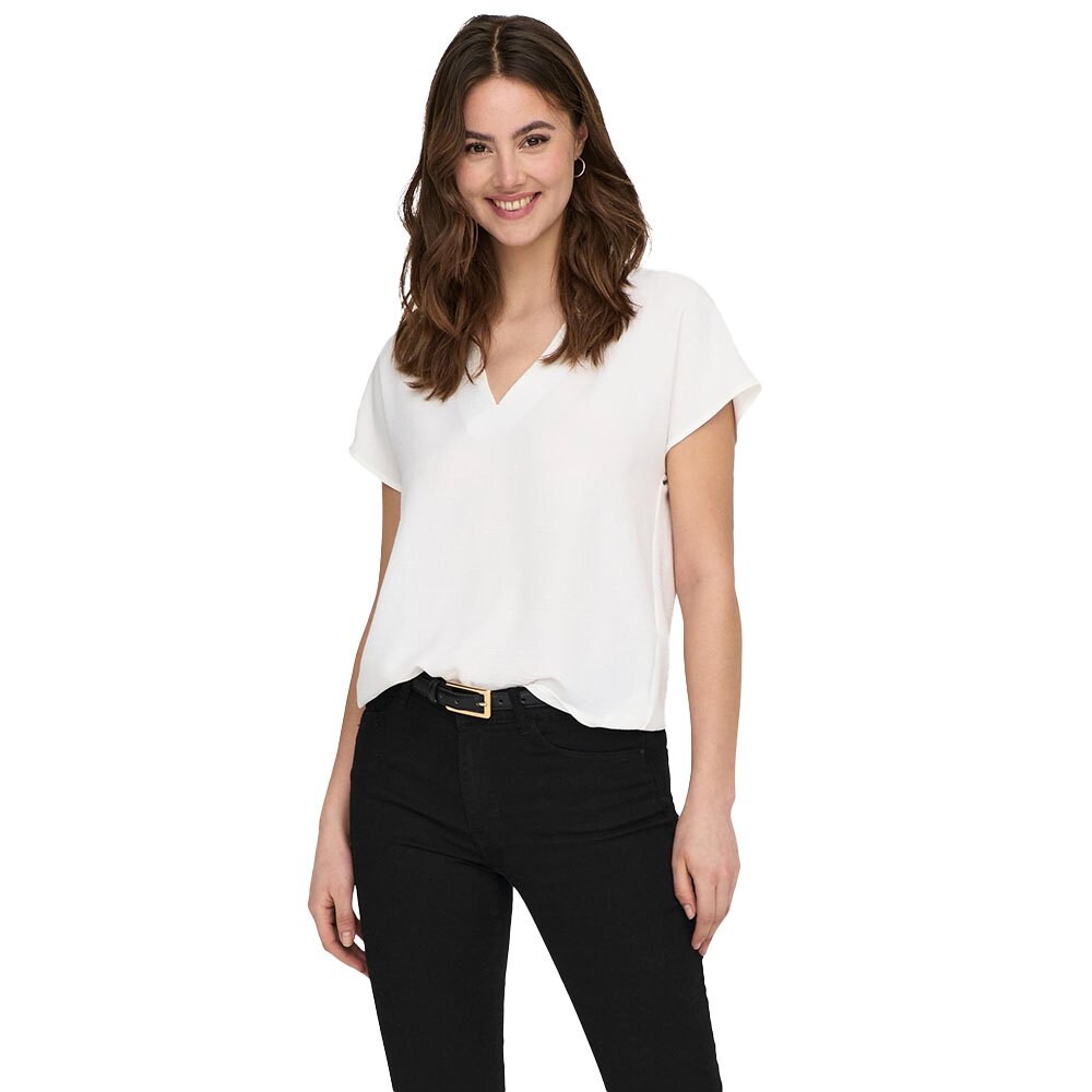 

Футболка Jdy Lion Short Sleeve V Neck, бежевый