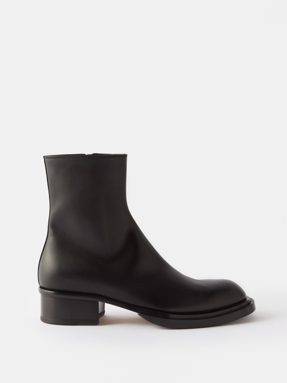 

Кожаные ботинки челси cuban stack Alexander McQueen, черный