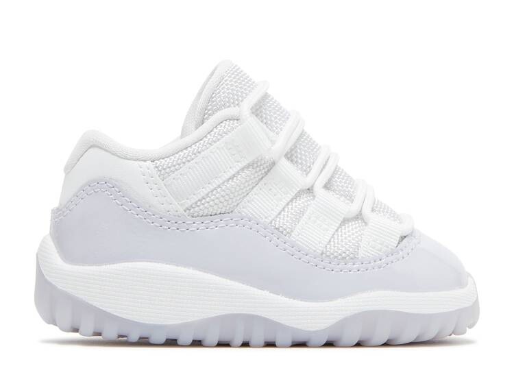 Кроссовки AIR JORDAN 11 RETRO LOW GT 'WHITE PURE VIOLET', белый кроссовки jordan air 11 retro white pure violet