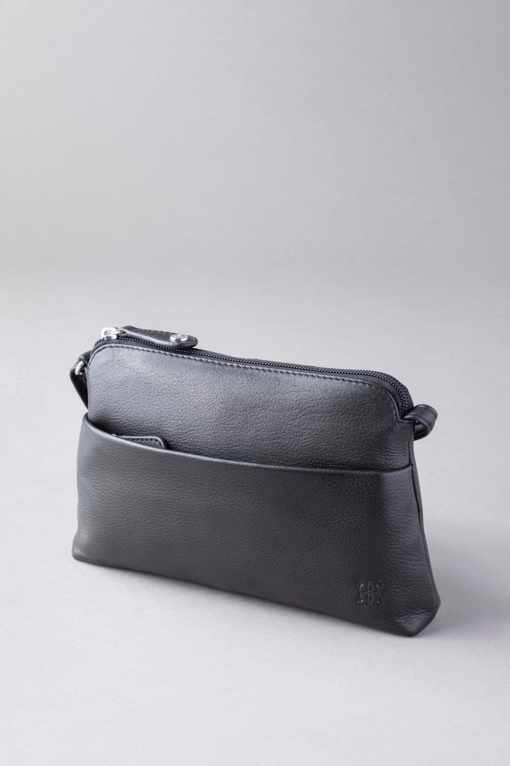 Маленькая кожаная сумка через плечо 'Rydal' Lakeland Leather, черный
